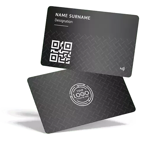 black metal nfc digital card