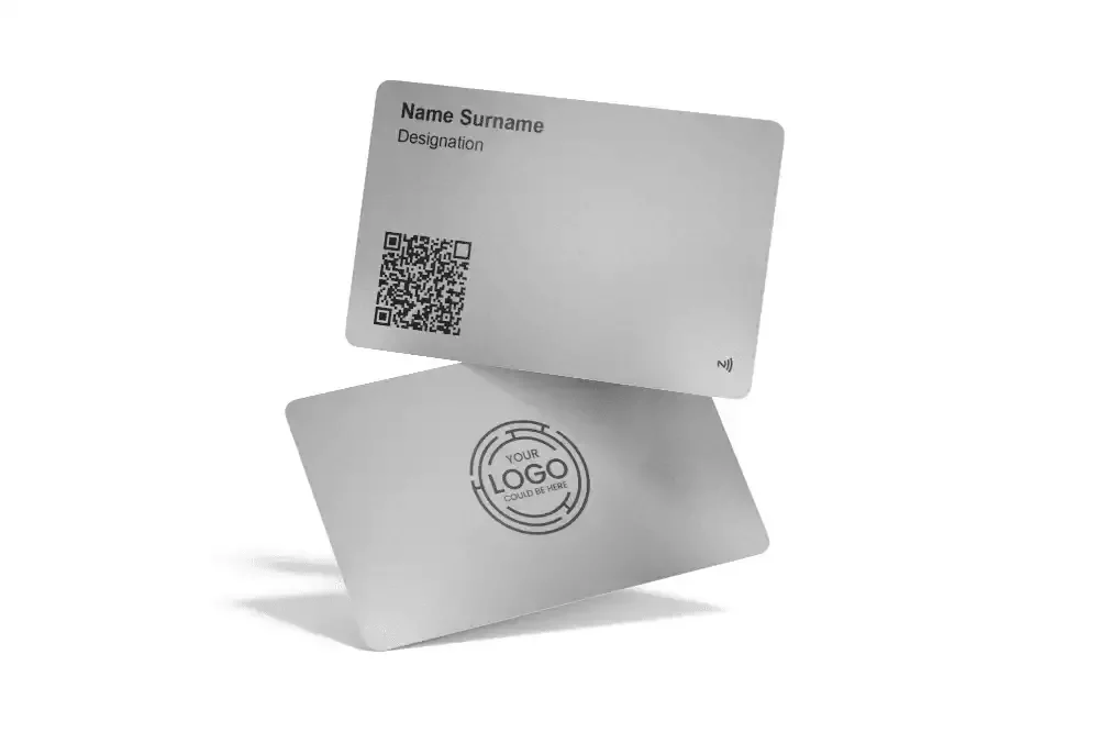NFC Digital Metal silver card customisation