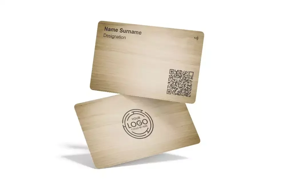 Engrave wood nfc card